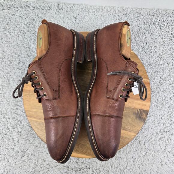 Cole Haan Mens 9M Grand Os Watson Brown Pebble Leather Cap Toe Derby Oxford main image 10